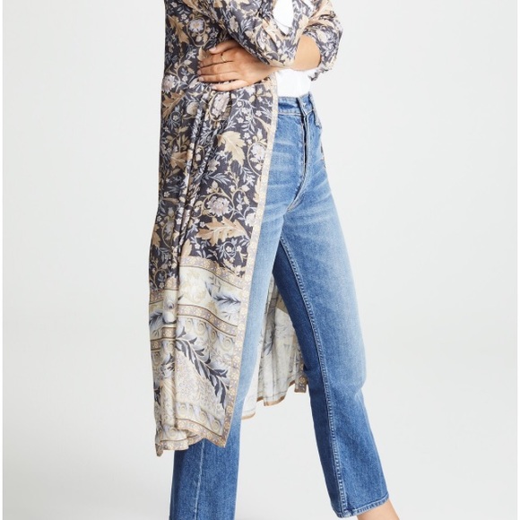 Maxi Duster KIMONO Oasis Nightshade Robe Floral - Picture 3 of 4